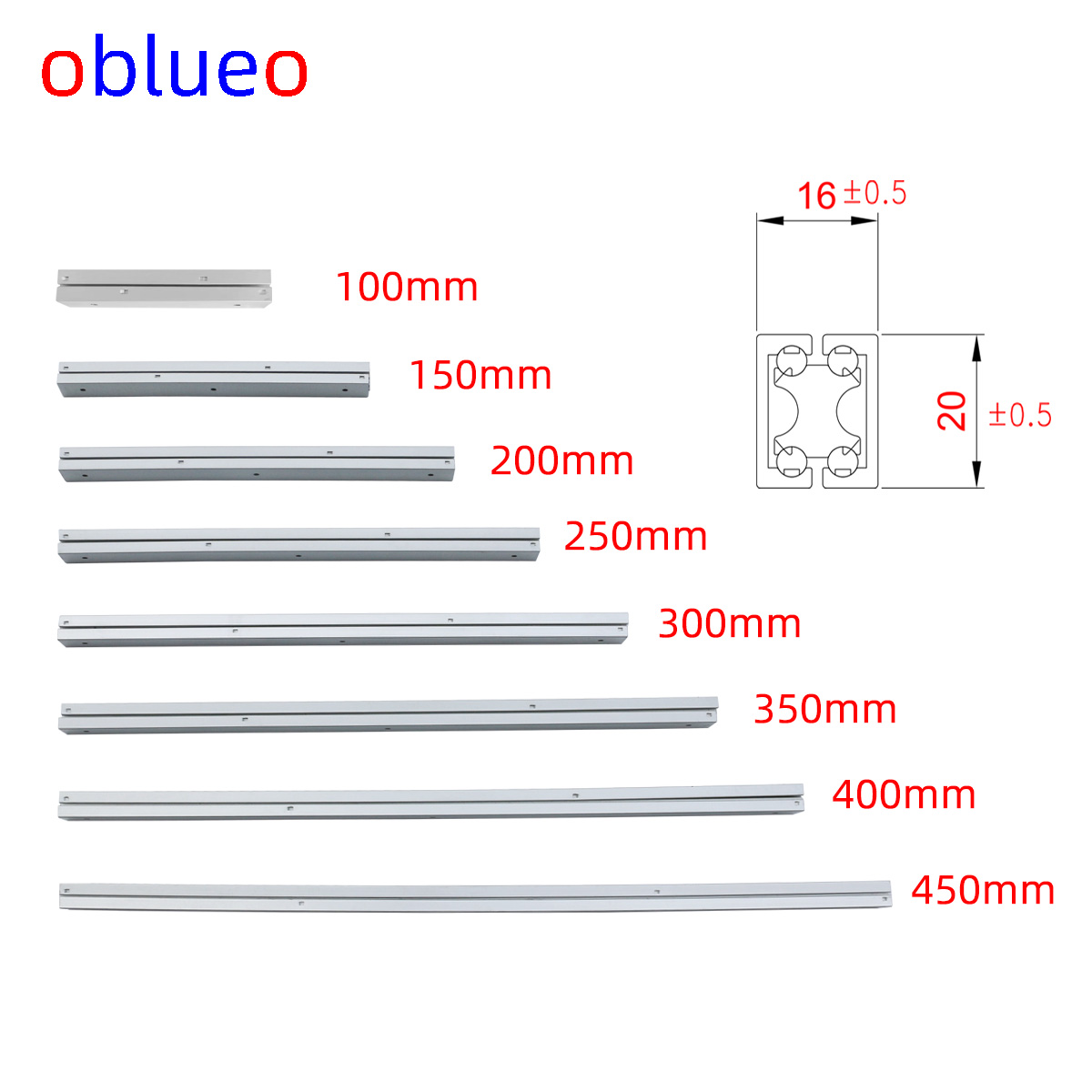 20mm wide slide rail《three sections-two floor》-aluminum alloy
